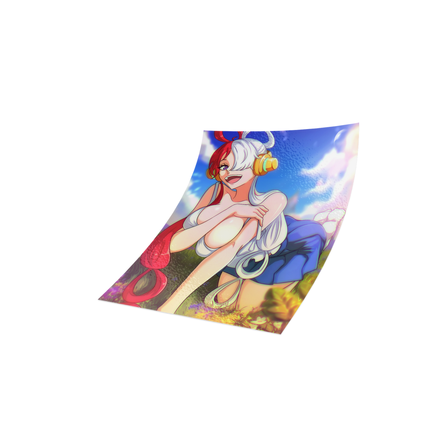 Peach Pack 6 "Clear Skies" Slap Stickers (In Hand)