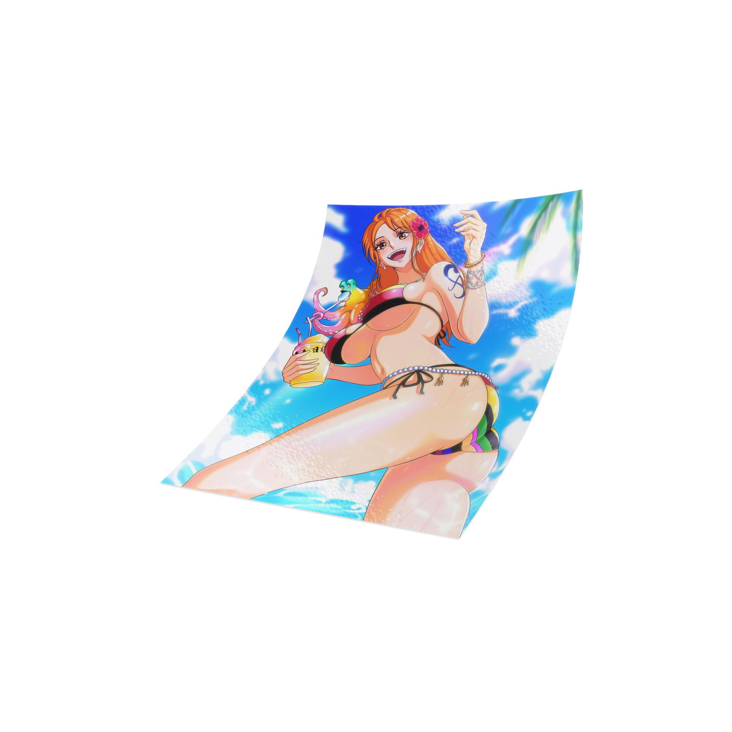 Peach Pack 8 "Peak Summer OP" Slap Stickers (In Hand)