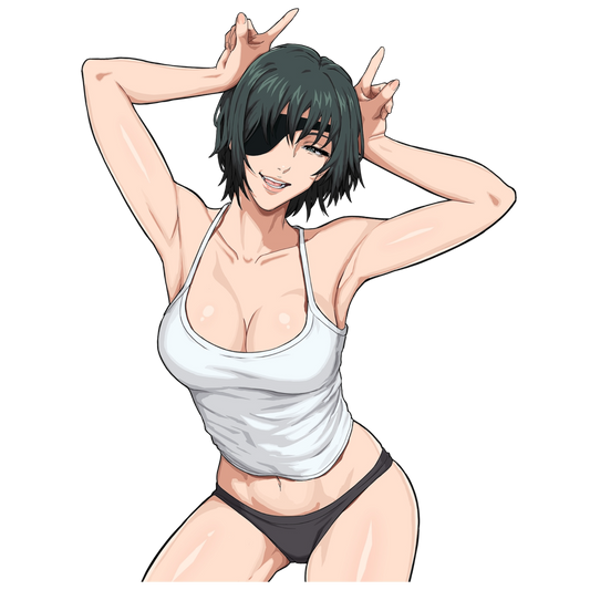 Mikeypieart Bunny Ghost Devil Kisscut Sticker (Pre Order)