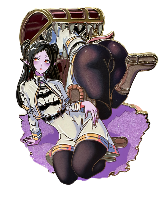 Grimoire Collecting Elf Pin (In Hand)