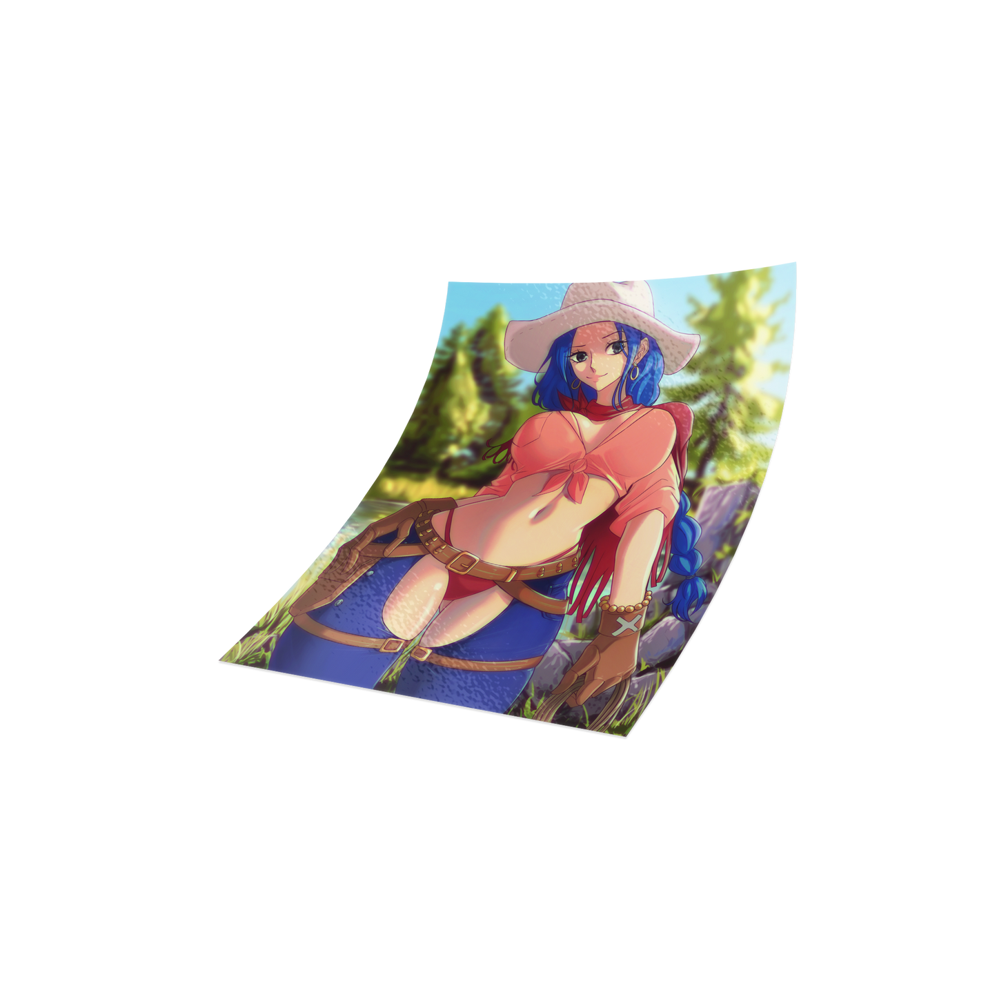 Peach Pack 4 "Cowgirl" Slap Stickers (In Hand)