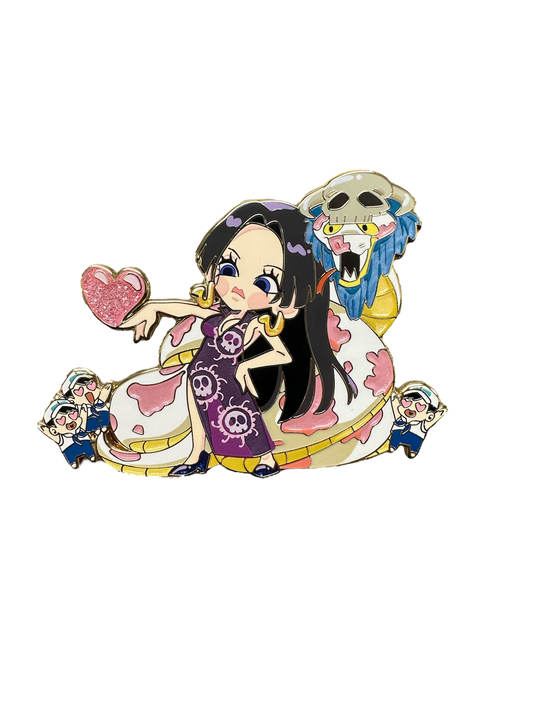 Chibi Snake Warlord Pin (In Hand)