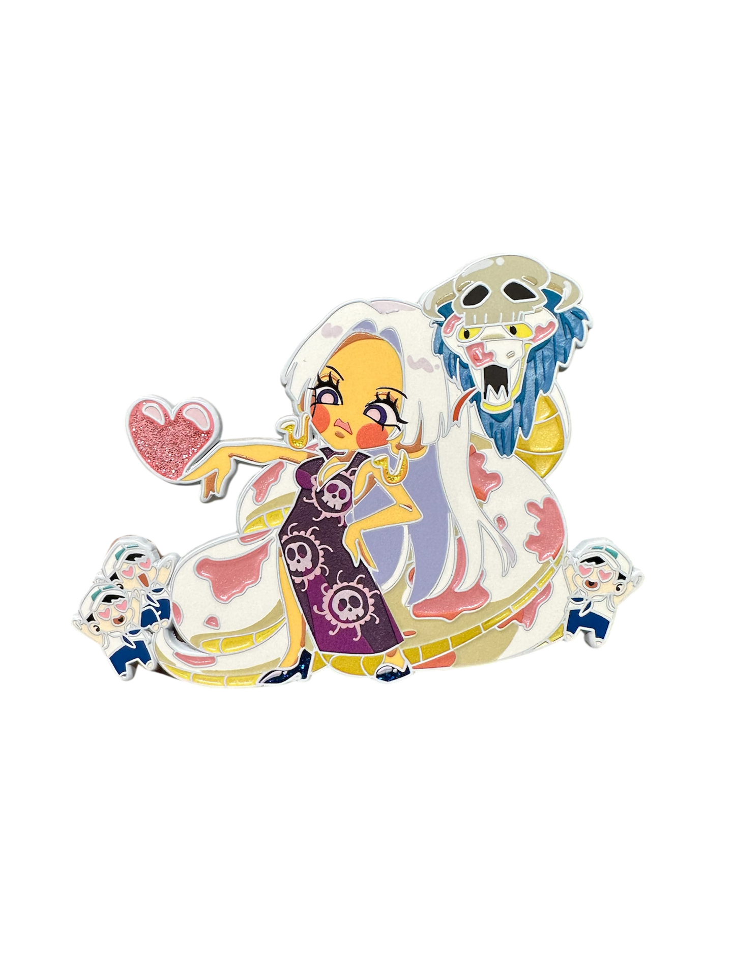 Chibi Snake Warlord Pin (In Hand)