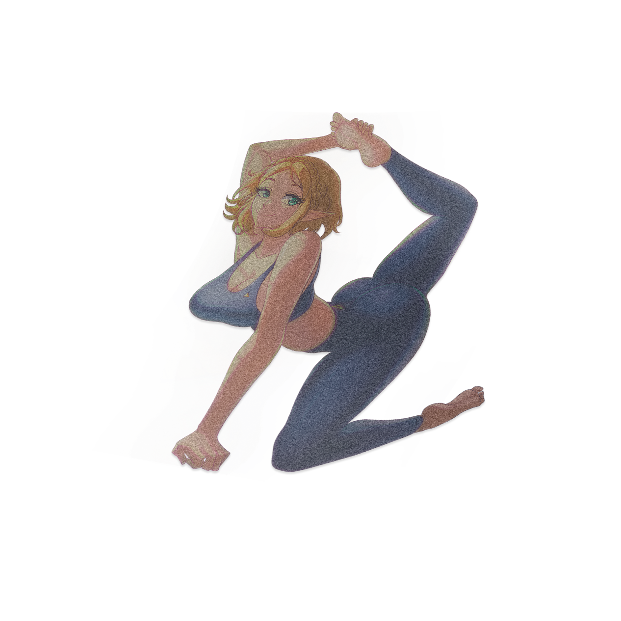 Yoga Elf Princess Sticker (In Hand)