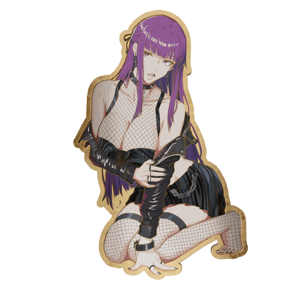 Mikeypieart Goth Pouty Mage Pin Sxucee Collab (Pre Order)