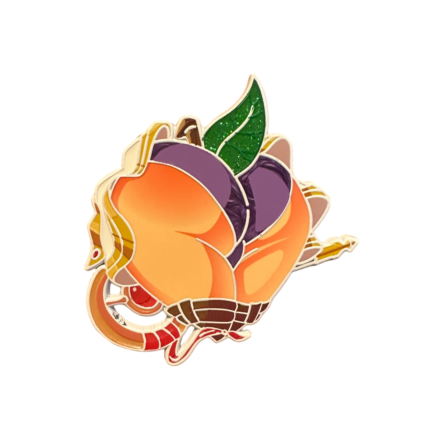 Grimoire Collector Cosplaying Peach Pin (In Hand)