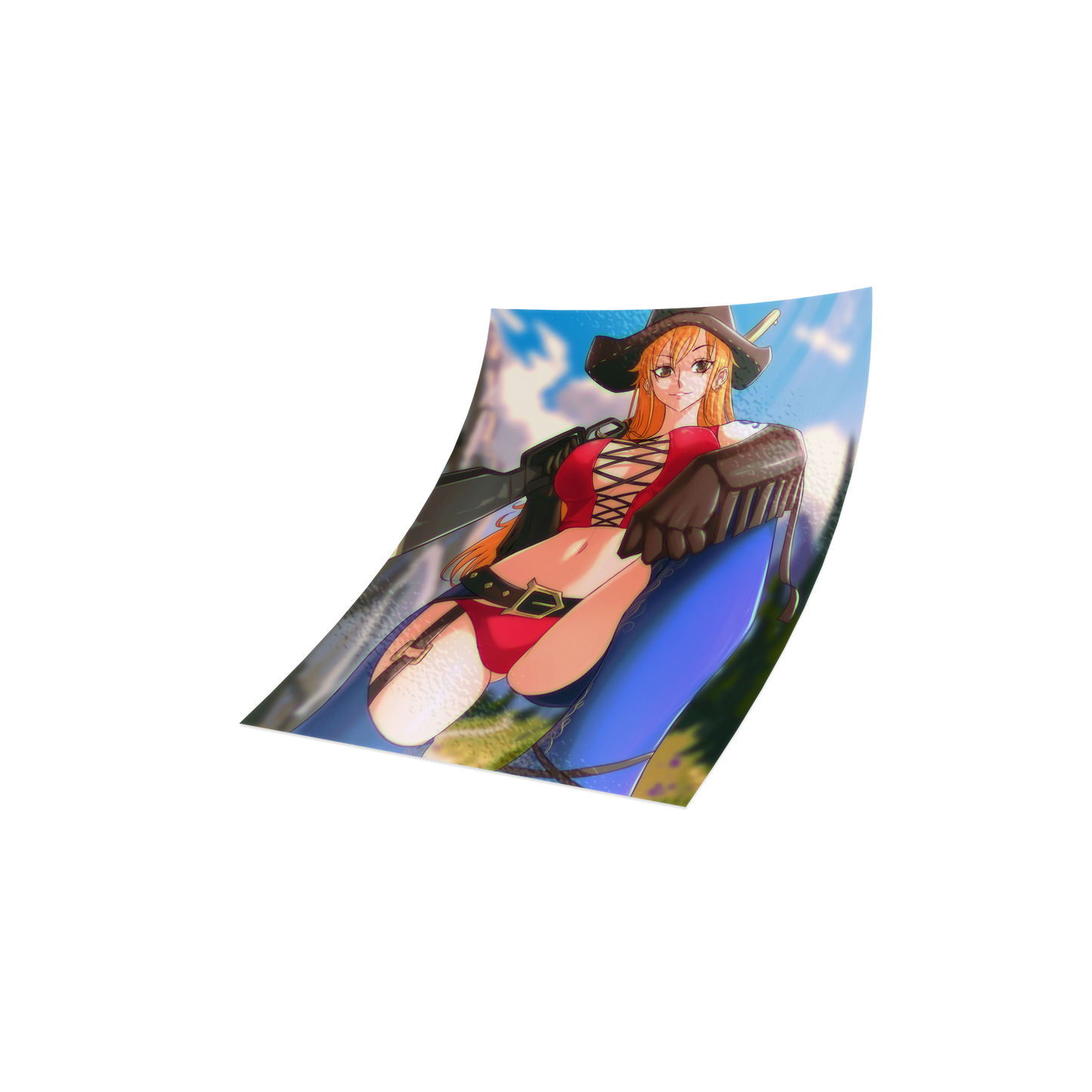 Peach Pack 4 "Cowgirl" Slap Stickers (In Hand)